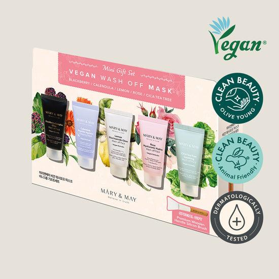 Mini Geschenkset vegane Wash-off-Maske (30g x5) - Mary&May