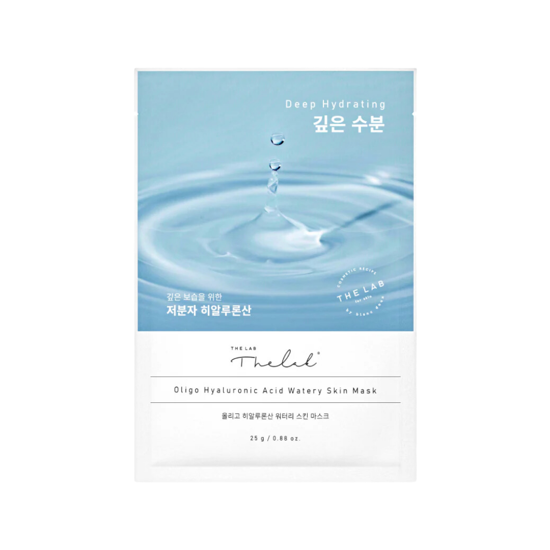 Oligo Hyaluronic Acid Watery Skin Mask feuchtigkeitsspendende Tuchmaske (1 Stück – 25 g) - THE LAB by BLANC DOUX